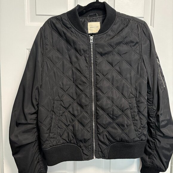 Women's silence & noise quilted Bomber Jacket - Picture 1 of 5